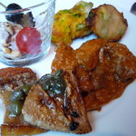 アロマーズ - コチのフィレ・ケッパーとオリーブオイルの香り、南瓜とビーンズのポテトガレット他