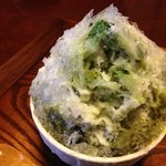 はんしょうcafe - かき氷 宇治、練乳、あずき