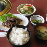 花果苑 - 焼肉定食