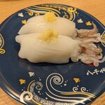 陸奥の國 廻鮮寿司 八千代 - ヤリイカ姿握り