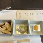 梅の花 銀座並木通店 - 小鉢三種