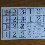 Cafe LAube - ポイントカード、９ポイント使用しました