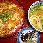 金比羅うどん - かつ丼セット