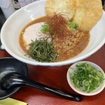 極楽うどん TKU - 冷製麻辣納豆うどん（〆ご飯付き）