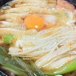 月見 大町店 - 牛もつなべうどん