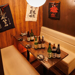 Yonesuke - 暖簾で仕切られた個室タイプを各種ご用意しております。
