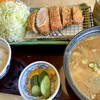 Katsusei Honten - 厚切りヒレカツ定食（ご飯小、味噌汁を豚汁に変更）