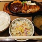 やよい軒 - 【期間限定】ミックスグリル定食(サラダセット)