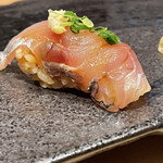 梅田 鮨 乃木坂 風 - 鯵の握り