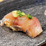 梅田 鮨 乃木坂 風 - 鯵の握り