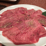 門 - 黒板メニュー　切り落としタン塩