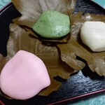 Shimoigusa Aoyagi - 柏餅３種