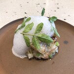 eos - 熊本 筍　ビコール豚ラルド　クレソン