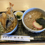 松栄庵 - 合せ天重 あったかいそば