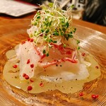 Directly delivered from Toyosu! Today's fresh fish carpaccio