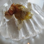 サーラ アマービレ - とうもろこしの冷たいカルボナーラ、サマー・トリュフ添え1