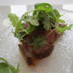 サーラ アマービレ - 仔羊のロースト、茄子と胡瓜、玉葱と共に2