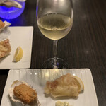 MAIMON - 牡蠣フライとイカゲソ天ぷら