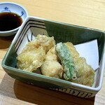 Shungyo Tatsumi - 大山鶏の鶏天南蛮（700円）