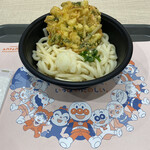 Udon Yasan - ・ぶっかけエビイカカキアゲ 740円 ・大盛 150円