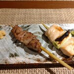 大宮 焼鳥 鳥匠 いしい - 砂肝、ムネ。