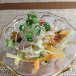 大宮 焼鳥 鳥匠 いしい - 鶏皮ぽん酢。