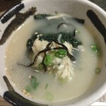 大宮 焼鳥 鳥匠 いしい - 出汁茶漬け。