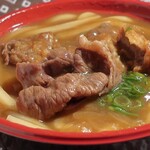 Yakiniku Horumon Musashi - 牛カツカレーうどんのお肉