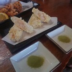 誠寿司 - 海老と湯葉の天ぷら