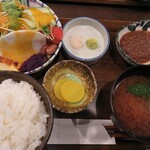 ステーキ ツクモ - 料理写真:定食セット