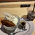 UNI COFFEE ROASTERY - 料理写真:水出しコーヒー（後）とハーバーアフォガート（前）