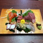 鳥平 - 刺身特盛り。