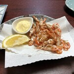 鳥平 - 川エビの唐揚げ。