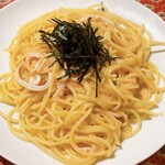 Melanzane - たらこといかのスパゲティー1250円