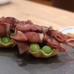 京橋食堂 空色kitchen - ホタルイカとうすい豆