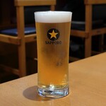 omi's食堂 ナイーズ - サッポロ黒ラベル生ビール