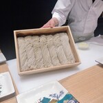 肉割烹 岡田前 - 蕎麦は別腹ですから‥大盛にします？