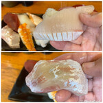 Furukawa - 上 鰤の腹身
                        下 真鯛