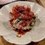 燗の美穂 - 谷町納豆とパクチー白和え