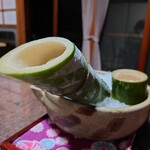 閑祥庵 禅紫 - 大将手作り竹酒用の酒器