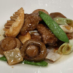 中国料理 四川 - 牛ロースのカキソース炒め