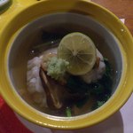 味人 - 鱧と松茸の飯蒸し～わさびあん～