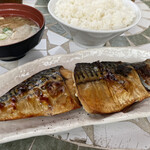 Marui Shiyokudou - 焼き魚定食　サバ脂たっぷり