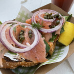 Arvo Café - smoked salmon toast