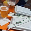 祭 - ドリンク写真:生ビール、オレンジジュースと粉モン3種