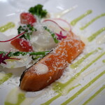 フレンチレストラン・プレジール - 塩釜港より旬の魚を使った一皿