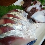 酒菜 - とても新鮮な鯖と蛸のお刺身