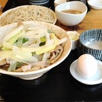 角萬 - 肉南そば大盛に玉子