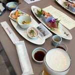 賢島宝生苑 - 料理写真:しま会席と生ビール