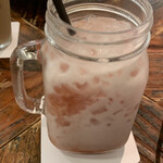ザ・フレンチトースト ファクトリー - つぶつぶ苺ミルク　食事セットで250円　外税